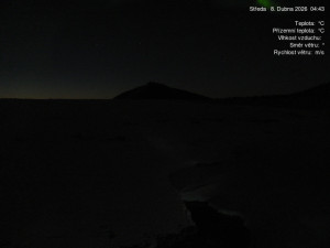 Luční bouda - Luční bouda, pramen Bílého Labe - 8.4.2026 v 04:45 Luční bouda - Luční bouda, pramen Bílého Labe - 8.4.2026 v 04:45