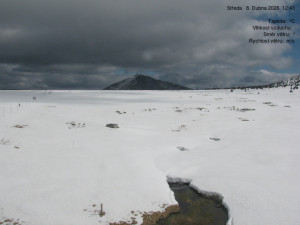 Luční bouda - Luční bouda, pramen Bílého Labe - 8.4.2026 v 12:45 Luční bouda - Luční bouda, pramen Bílého Labe - 8.4.2026 v 12:45