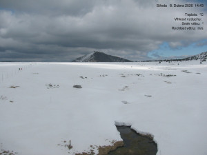 Luční bouda - Luční bouda, pramen Bílého Labe - 8.4.2026 v 14:45 Luční bouda - Luční bouda, pramen Bílého Labe - 8.4.2026 v 14:45