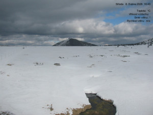Luční bouda - Luční bouda, pramen Bílého Labe - 8.4.2026 v 16:45 Luční bouda - Luční bouda, pramen Bílého Labe - 8.4.2026 v 16:45