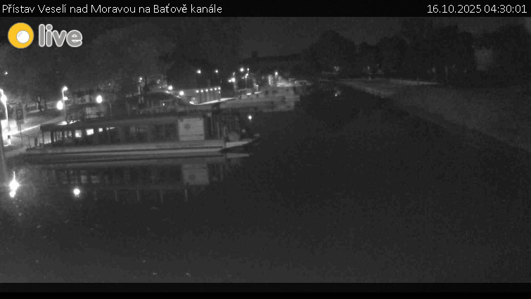 Baťův kanál - Přístav Veselí nad Moravou na Baťově kanále - 16.10.2025 v 04:30 Baťův kanál - Přístav Veselí nad Moravou na Baťově kanále - 16.10.2025 v 04:30