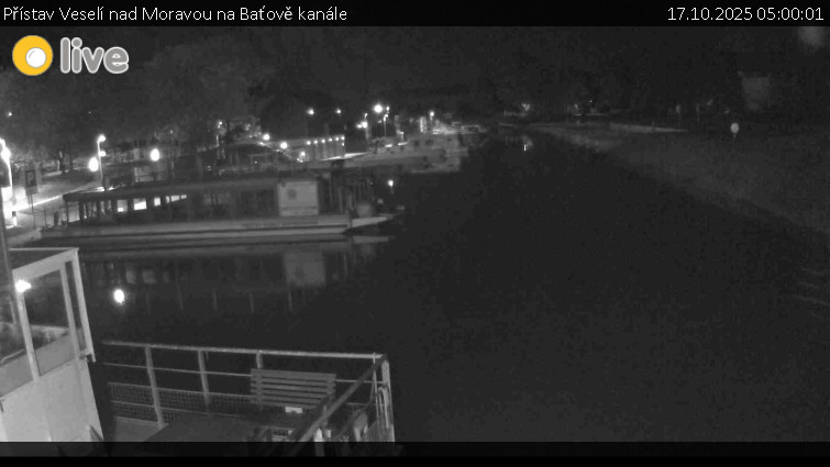 Baťův kanál - Přístav Veselí nad Moravou na Baťově kanále - 17.10.2025 v 05:00 Baťův kanál - Přístav Veselí nad Moravou na Baťově kanále - 17.10.2025 v 05:00