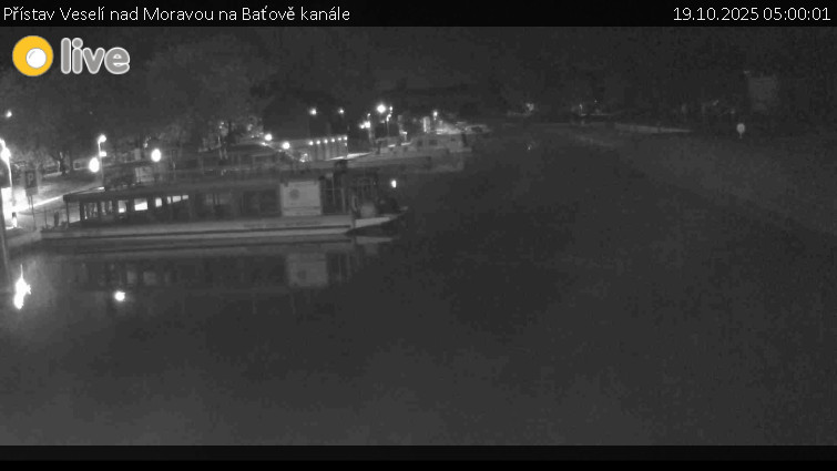 Baťův kanál - Přístav Veselí nad Moravou na Baťově kanále - 19.10.2025 v 05:00 Baťův kanál - Přístav Veselí nad Moravou na Baťově kanále - 19.10.2025 v 05:00