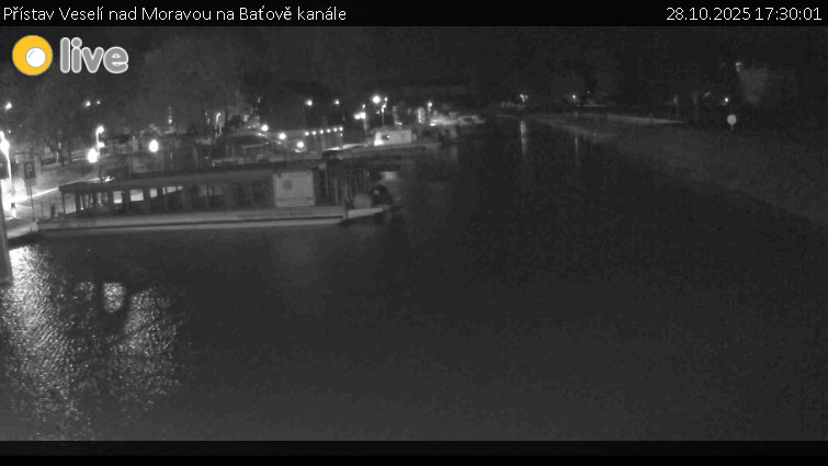 Baťův kanál - Přístav Veselí nad Moravou na Baťově kanále - 28.10.2025 v 17:30 Baťův kanál - Přístav Veselí nad Moravou na Baťově kanále - 28.10.2025 v 17:30