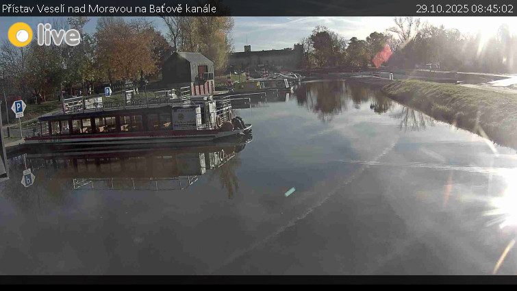 Baťův kanál - Přístav Veselí nad Moravou na Baťově kanále - 29.10.2025 v 08:45 Baťův kanál - Přístav Veselí nad Moravou na Baťově kanále - 29.10.2025 v 08:45