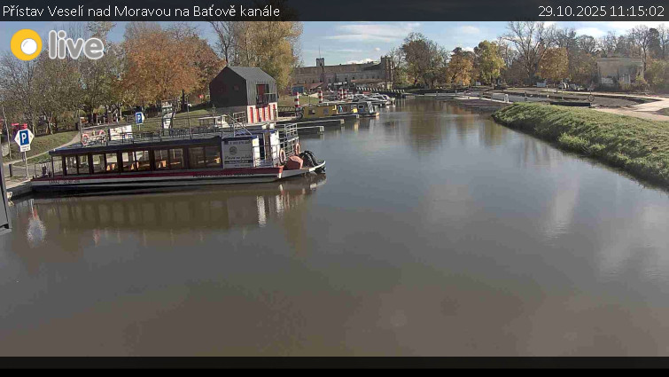 Baťův kanál - Přístav Veselí nad Moravou na Baťově kanále - 29.10.2025 v 11:15 Baťův kanál - Přístav Veselí nad Moravou na Baťově kanále - 29.10.2025 v 11:15