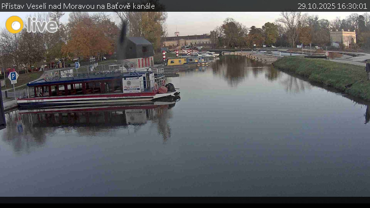 Baťův kanál - Přístav Veselí nad Moravou na Baťově kanále - 29.10.2025 v 16:30 Baťův kanál - Přístav Veselí nad Moravou na Baťově kanále - 29.10.2025 v 16:30