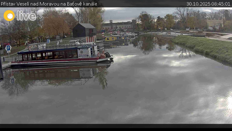 Baťův kanál - Přístav Veselí nad Moravou na Baťově kanále - 30.10.2025 v 08:45 Baťův kanál - Přístav Veselí nad Moravou na Baťově kanále - 30.10.2025 v 08:45