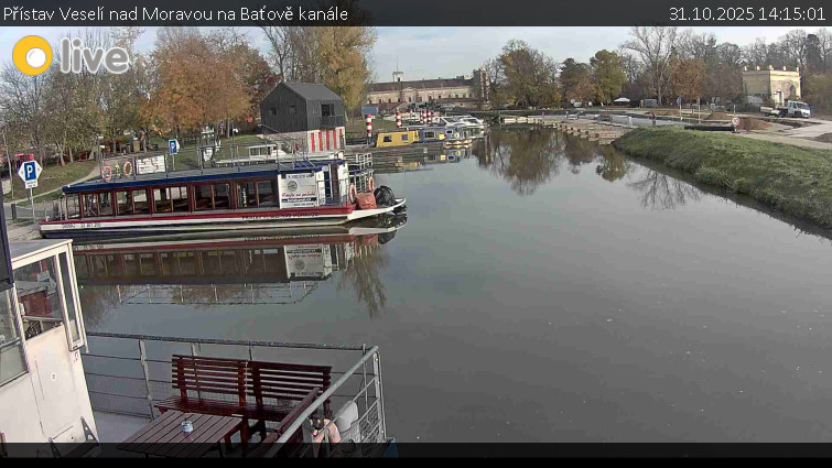 Baťův kanál - Přístav Veselí nad Moravou na Baťově kanále - 31.10.2025 v 14:15 Baťův kanál - Přístav Veselí nad Moravou na Baťově kanále - 31.10.2025 v 14:15