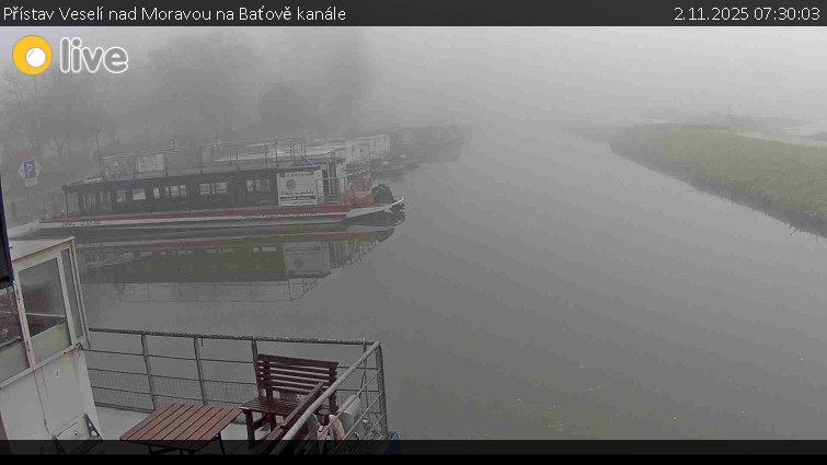 Baťův kanál - Přístav Veselí nad Moravou na Baťově kanále - 2.11.2025 v 07:30 Baťův kanál - Přístav Veselí nad Moravou na Baťově kanále - 2.11.2025 v 07:30
