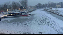 Přístav Veselí nad Moravou na Baťově kanále