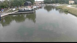 Port of Veselí nad Moravou on the Baťa Canal