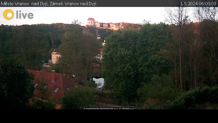 Město Vranov  nad Dyjí - Zámek Vranov nad Dyjí - 1.5.2024 v 06:00