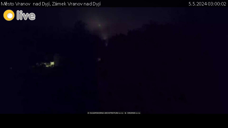 Město Vranov  nad Dyjí - Zámek Vranov nad Dyjí - 5.5.2024 v 03:00