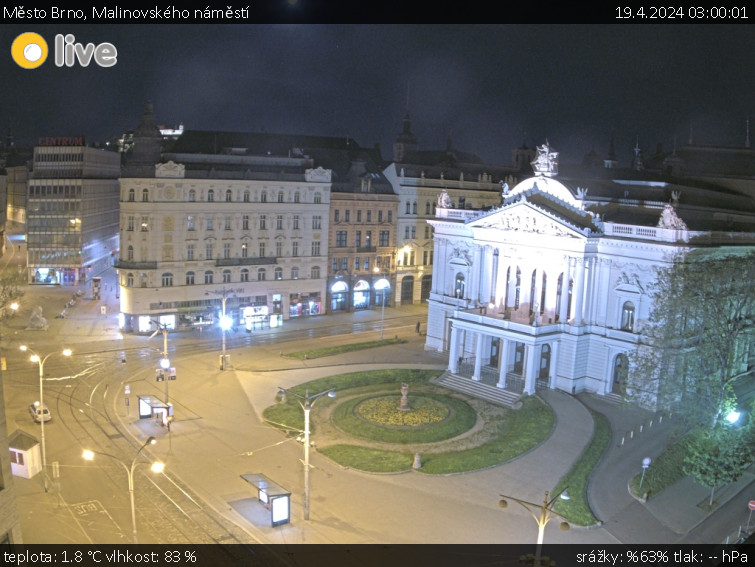 Město Brno - Malinovského náměstí - 19.4.2024 v 03:00