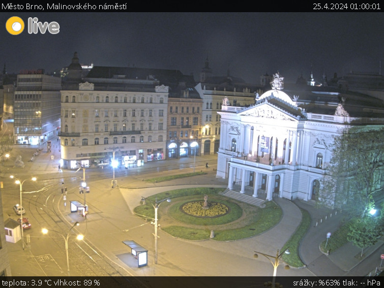 Město Brno - Malinovského náměstí - 25.4.2024 v 01:00