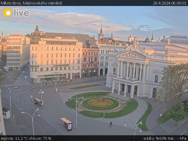 Město Brno - Malinovského náměstí - 28.4.2024 v 06:00