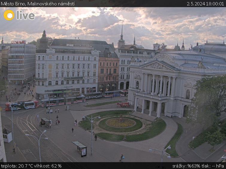 Město Brno - Malinovského náměstí - 2.5.2024 v 18:00