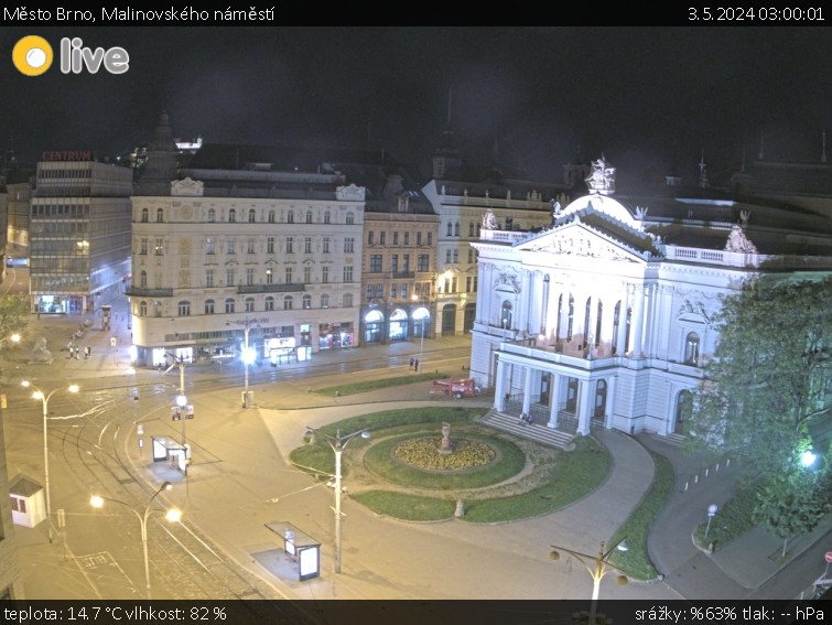Město Brno - Malinovského náměstí - 3.5.2024 v 03:00