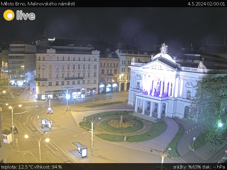 Město Brno - Malinovského náměstí - 4.5.2024 v 02:00