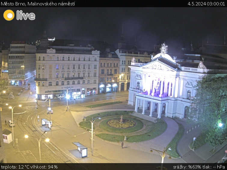 Město Brno - Malinovského náměstí - 4.5.2024 v 03:00