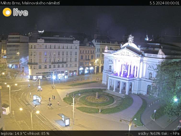 Město Brno - Malinovského náměstí - 5.5.2024 v 00:00