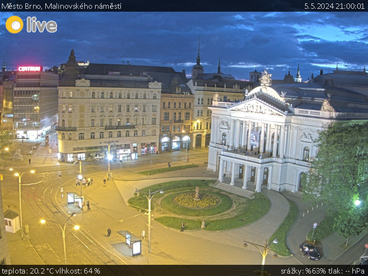 Město Brno - Malinovského náměstí - 5.5.2024 v 21:00
