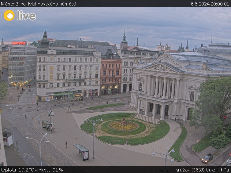 Město Brno - Malinovského náměstí - 6.5.2024 v 20:00