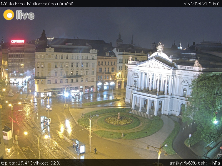 Město Brno - Malinovského náměstí - 6.5.2024 v 21:00