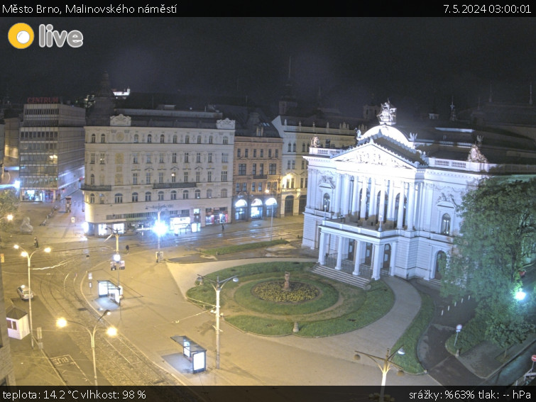 Město Brno - Malinovského náměstí - 7.5.2024 v 03:00