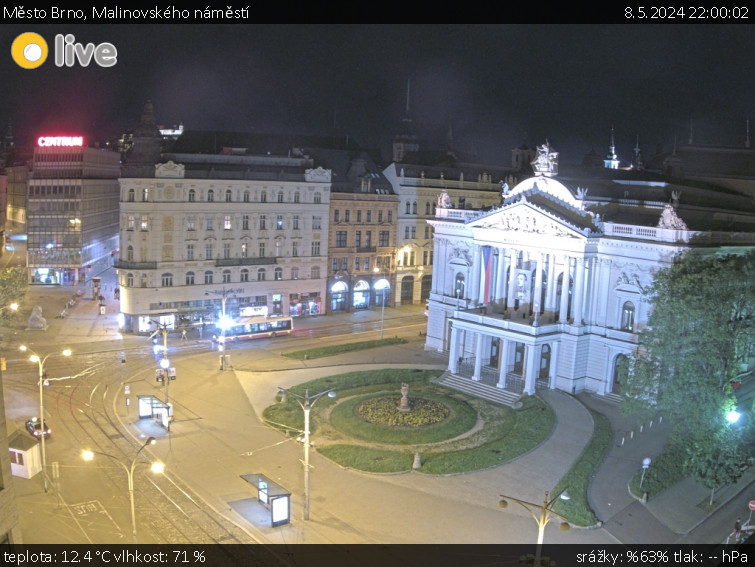 Město Brno - Malinovského náměstí - 8.5.2024 v 22:00