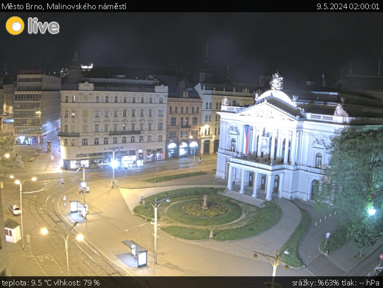 Město Brno - Malinovského náměstí - 9.5.2024 v 02:00