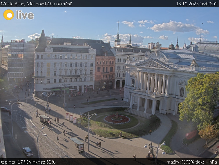 Město Brno - Malinovského náměstí - 13.10.2025 v 16:00 Město Brno - Malinovského náměstí - 13.10.2025 v 16:00