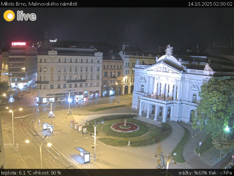 Město Brno - Malinovského náměstí - 14.10.2025 v 02:30 Město Brno - Malinovského náměstí - 14.10.2025 v 02:30
