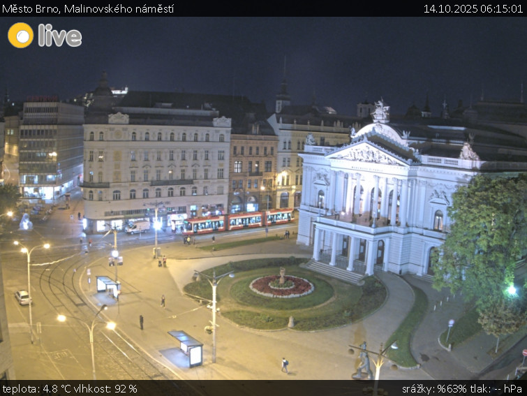 Město Brno - Malinovského náměstí - 14.10.2025 v 06:15 Město Brno - Malinovského náměstí - 14.10.2025 v 06:15