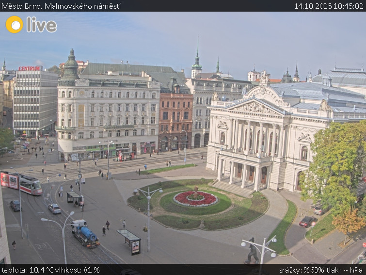 Město Brno - Malinovského náměstí - 14.10.2025 v 10:45 Město Brno - Malinovského náměstí - 14.10.2025 v 10:45