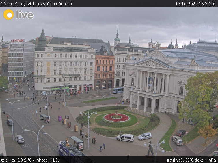 Město Brno - Malinovského náměstí - 15.10.2025 v 13:30 Město Brno - Malinovského náměstí - 15.10.2025 v 13:30