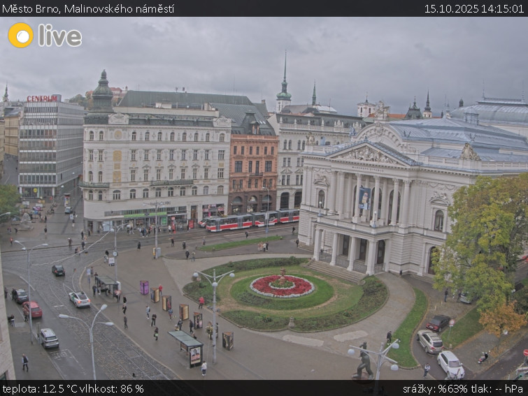 Město Brno - Malinovského náměstí - 15.10.2025 v 14:15 Město Brno - Malinovského náměstí - 15.10.2025 v 14:15