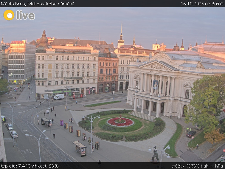 Město Brno - Malinovského náměstí - 16.10.2025 v 07:30 Město Brno - Malinovského náměstí - 16.10.2025 v 07:30