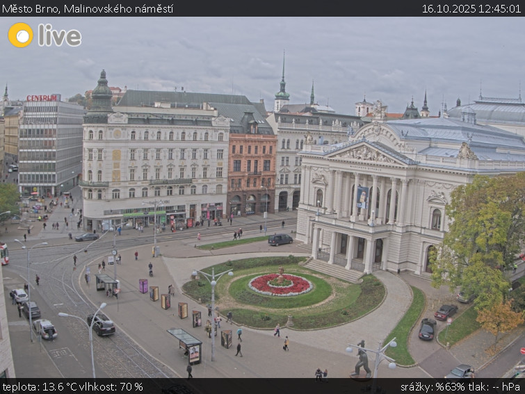 Město Brno - Malinovského náměstí - 16.10.2025 v 12:45 Město Brno - Malinovského náměstí - 16.10.2025 v 12:45