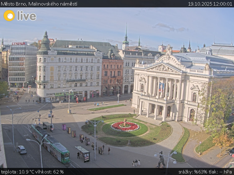 Město Brno - Malinovského náměstí - 19.10.2025 v 12:00 Město Brno - Malinovského náměstí - 19.10.2025 v 12:00