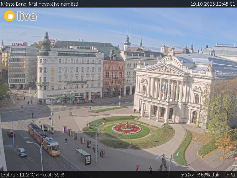 Město Brno - Malinovského náměstí - 19.10.2025 v 12:45 Město Brno - Malinovského náměstí - 19.10.2025 v 12:45