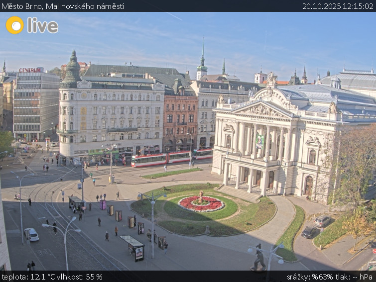 Město Brno - Malinovského náměstí - 20.10.2025 v 12:15 Město Brno - Malinovského náměstí - 20.10.2025 v 12:15