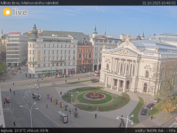 Město Brno - Malinovského náměstí - 21.10.2025 v 10:45 Město Brno - Malinovského náměstí - 21.10.2025 v 10:45