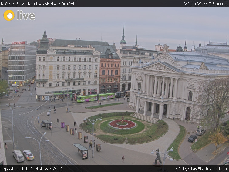 Město Brno - Malinovského náměstí - 22.10.2025 v 08:00 Město Brno - Malinovského náměstí - 22.10.2025 v 08:00