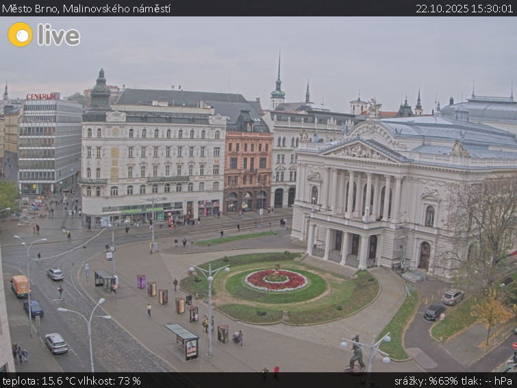 Město Brno - Malinovského náměstí - 22.10.2025 v 15:30 Město Brno - Malinovského náměstí - 22.10.2025 v 15:30