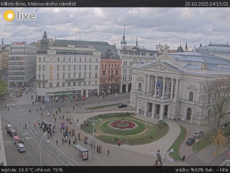 Město Brno - Malinovského náměstí - 23.10.2025 v 14:15 Město Brno - Malinovského náměstí - 23.10.2025 v 14:15
