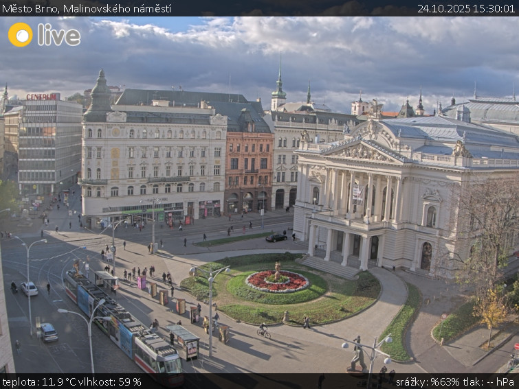 Město Brno - Malinovského náměstí - 24.10.2025 v 15:30 Město Brno - Malinovského náměstí - 24.10.2025 v 15:30