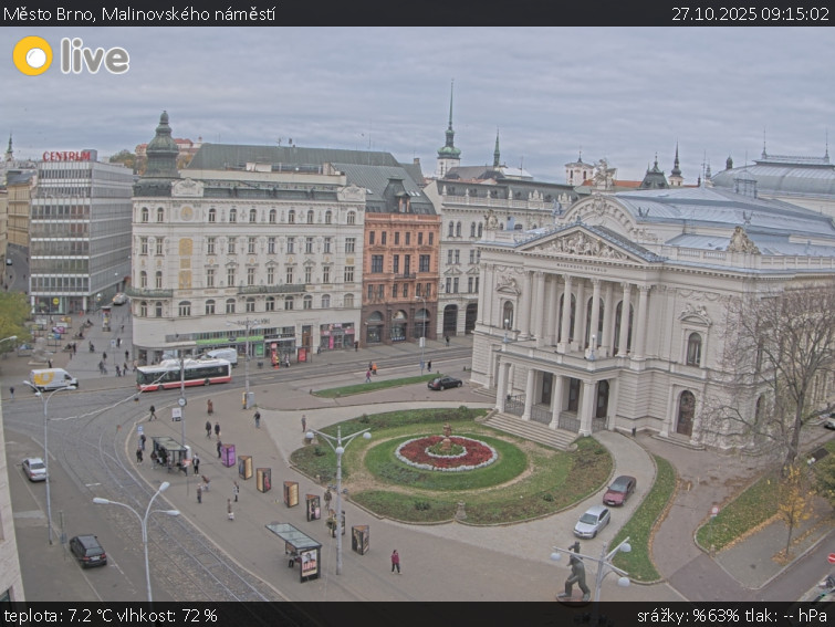 Město Brno - Malinovského náměstí - 27.10.2025 v 09:15 Město Brno - Malinovského náměstí - 27.10.2025 v 09:15
