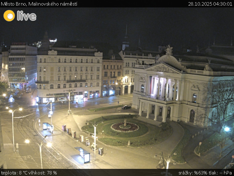 Město Brno - Malinovského náměstí - 28.10.2025 v 04:30 Město Brno - Malinovského náměstí - 28.10.2025 v 04:30